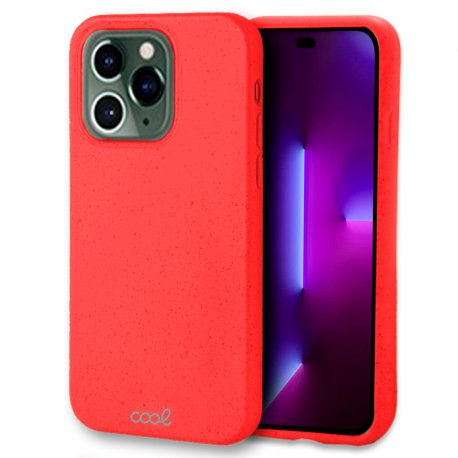 Custodia COOL per iPhone 14 Pro Eco Biodegradabile Rosso