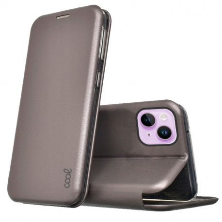 COOL Flip Cover per iPhone 14 Elegance D´argento
