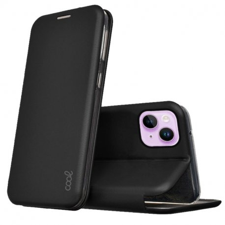 Capa Flip Cover COOL para iPhone 14 Elegance Preto