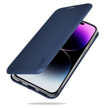 COOL Custodia Flip Cover per iPhone 14 Pro Max Elegance Marino