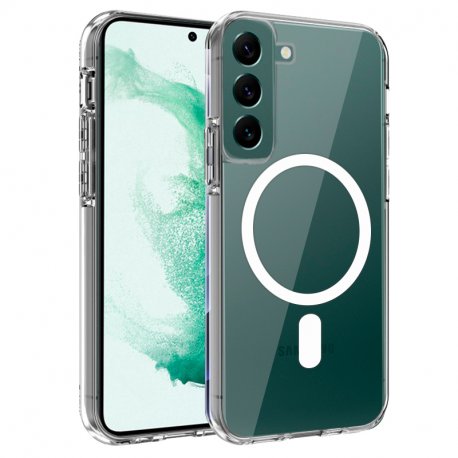 Custodia COOL per Samsung S906 Galaxy S22 Plus trasparente magnetica