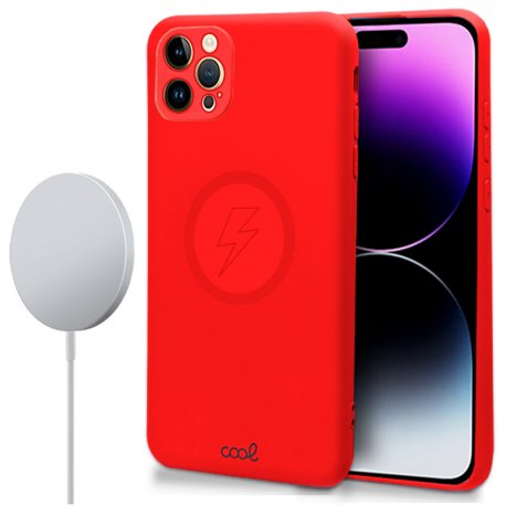 Case COOL For iPhone 14 Pro Max Magnetic Cover Red