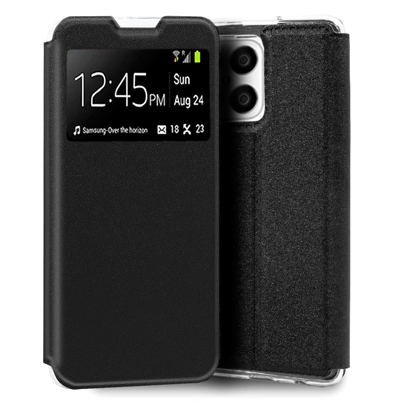 Funda COOL Flip Cover para Huawei Honor X8 5G / 70 Lite Liso Negro