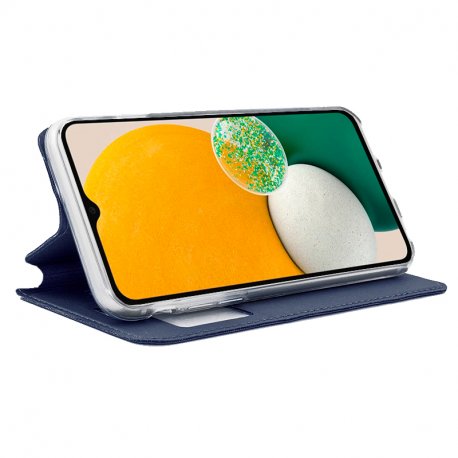 Capa COOL Flip Cover para A136 Galaxy A13 5G / Samsung A047 Galaxy A04s Liso Azul