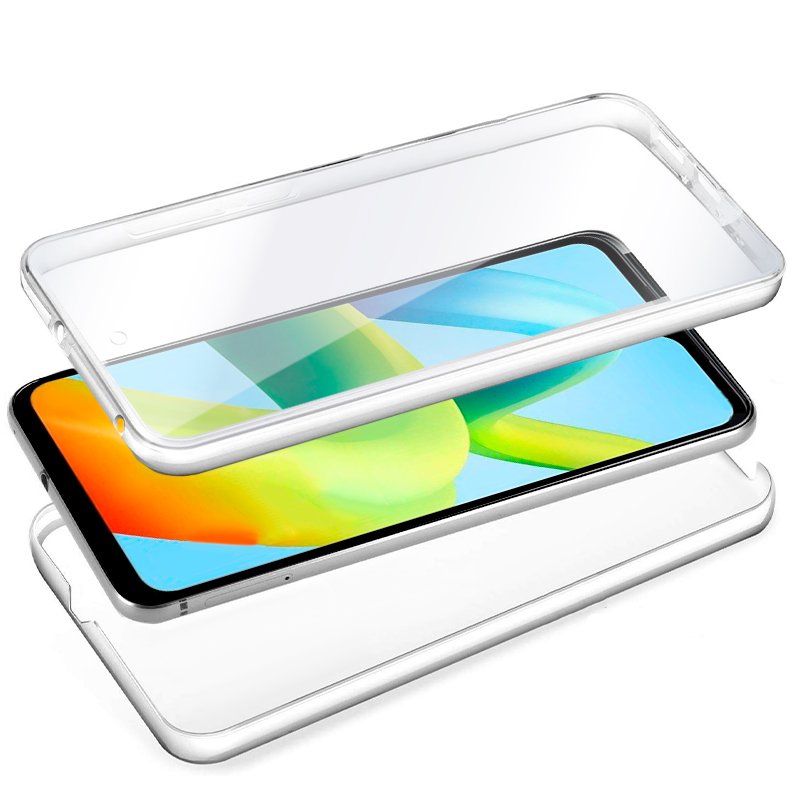 Funda COOL Silicona 3D para Xiaomi Redmi Note 12 (Transparente Frontal +  Trasera)