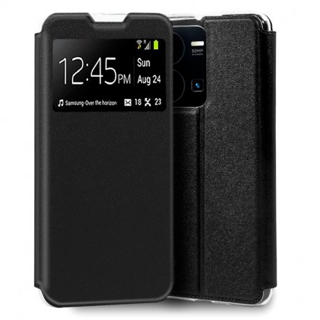 Custodia COOL Flip Cover per Vivo Y22S / Y35 Smooth Black
