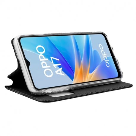 Capa COOL Flip Cover para Oppo A17 Liso Preto