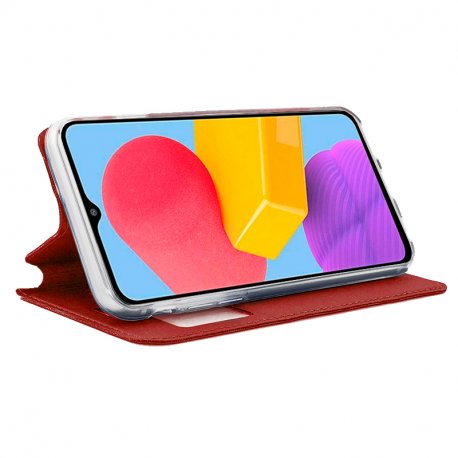 Custodia COOL Flip Cover per Samsung M135 Galaxy M13 / A23 5G Smooth Red