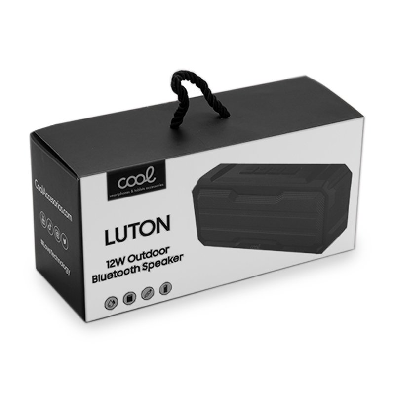 Altavoz Música Universal Bluetooth Luton COOL Negro (12W)