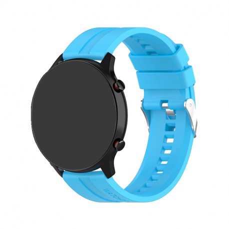 Correia Universal 22mm Amazfit GTR / Stratos / Huawei / Samsung / COOL Borracha Azul Céu