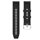 Pulseira universal 22mm Amazfit GTR / Stratos / Huawei / Samsung / COOL Elite / Sunset Rubber Black