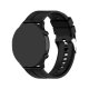 Pulseira universal 22mm Amazfit GTR / Stratos / Huawei / Samsung / COOL Elite / Sunset Rubber Black