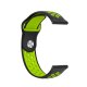 Pulseira universal 22mm Amazfit GTR / Stratos / Huawei / Samsung / COOL Elite / Sunset Rubber Preto-Verde