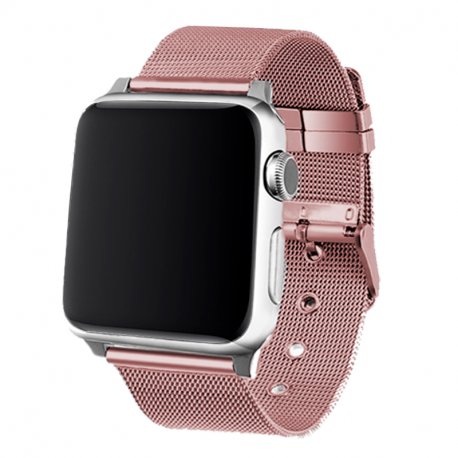 COOL Strap for Apple Watch Series 1 / 2 / 3 / 4 / 5 / 6 / 7 / 8 / 9 / SE (38 / 40 / 41 mm) Metal Pink