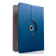 Capa COOL Ebook Tablet 8 polegadas Couro Giratório Azul