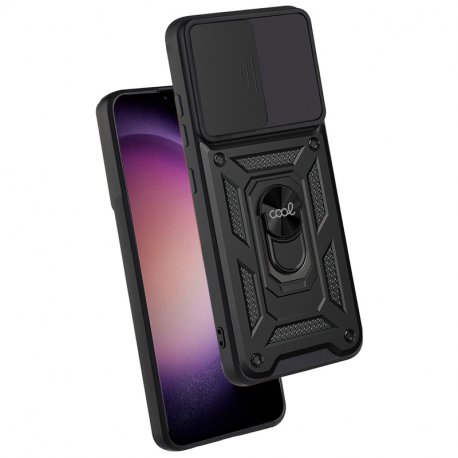 Custodia COOL per Samsung S916 Galaxy S23 Plus Hard Ring Nero