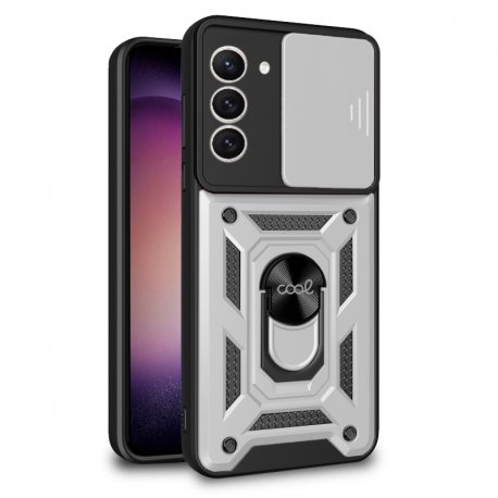 COOL Case for Samsung S916 Galaxy S23 Plus Hard Ring Silver
