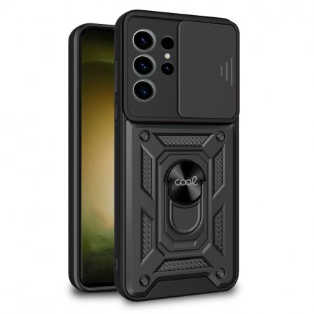 COOL Case for Samsung S918 Galaxy S23 Ultra Hard Ring Black