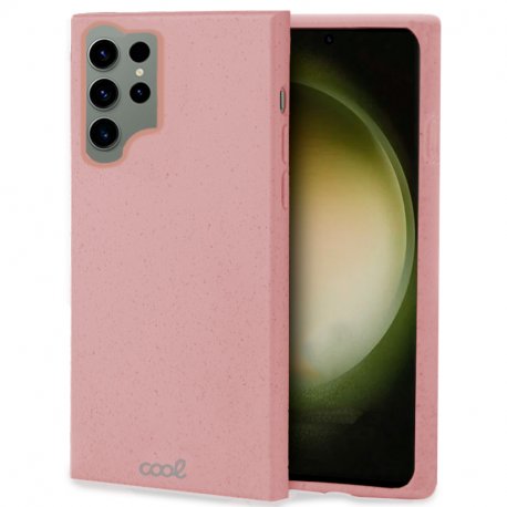 Custodia COOL per Samsung S918 Galaxy S23 Ultra Eco Biodegradabile Rosa