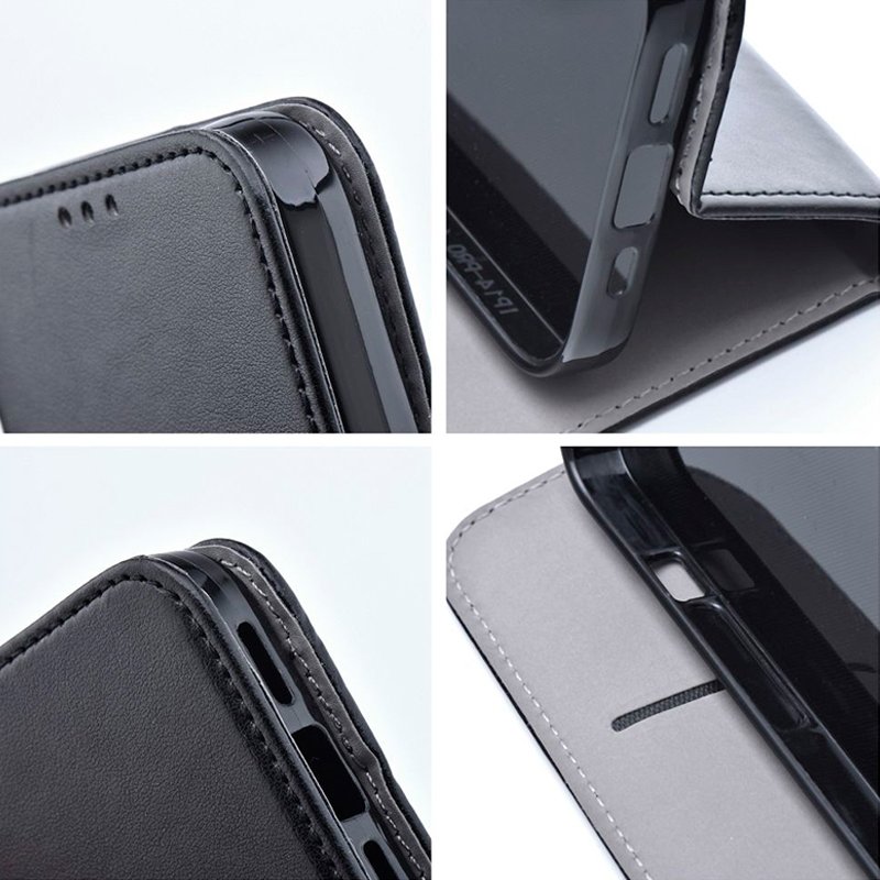 Cool Funda Flip Cover Liso Negro para Xiaomi Redmi Note 11 Pro Plus 5G