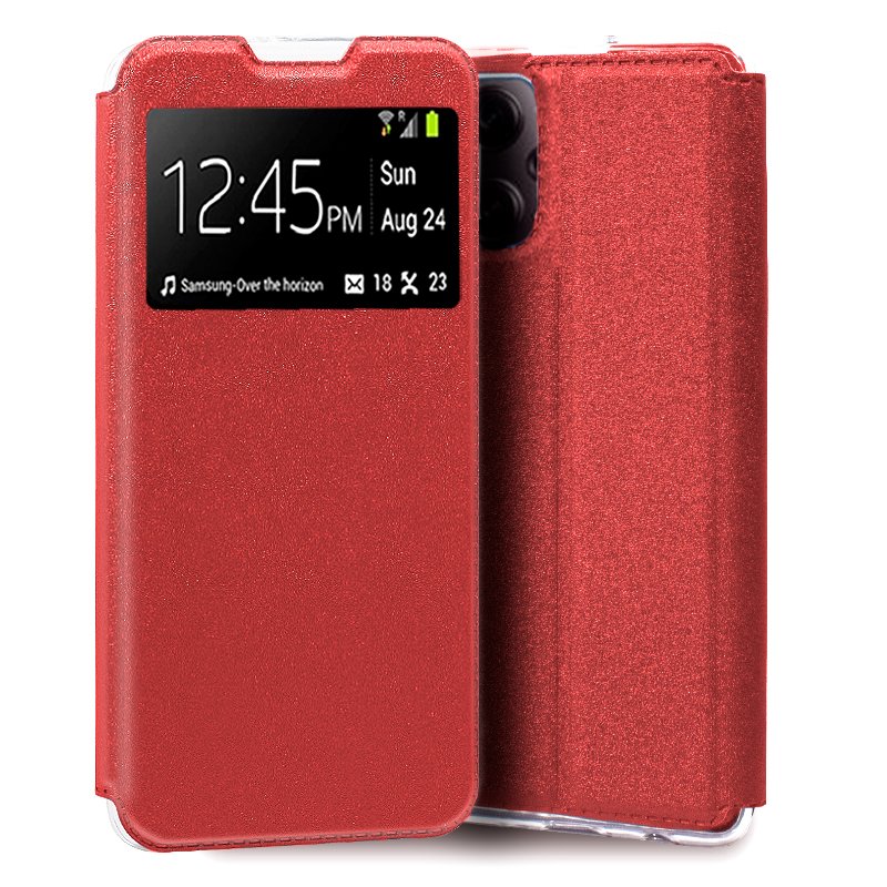 Funda COOL Flip Cover para Xiaomi Poco X5 Pro 5G Liso Rojo