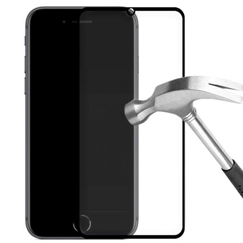 Tempered Glass Screen Protector COOL for iPhone 7 / iPhone 8 (FULL 3D  Black) - Cool Accesorios