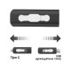 Pen Drive USB x32 GB COOL (3 em 1) Lightning / Type-C / USB Preto