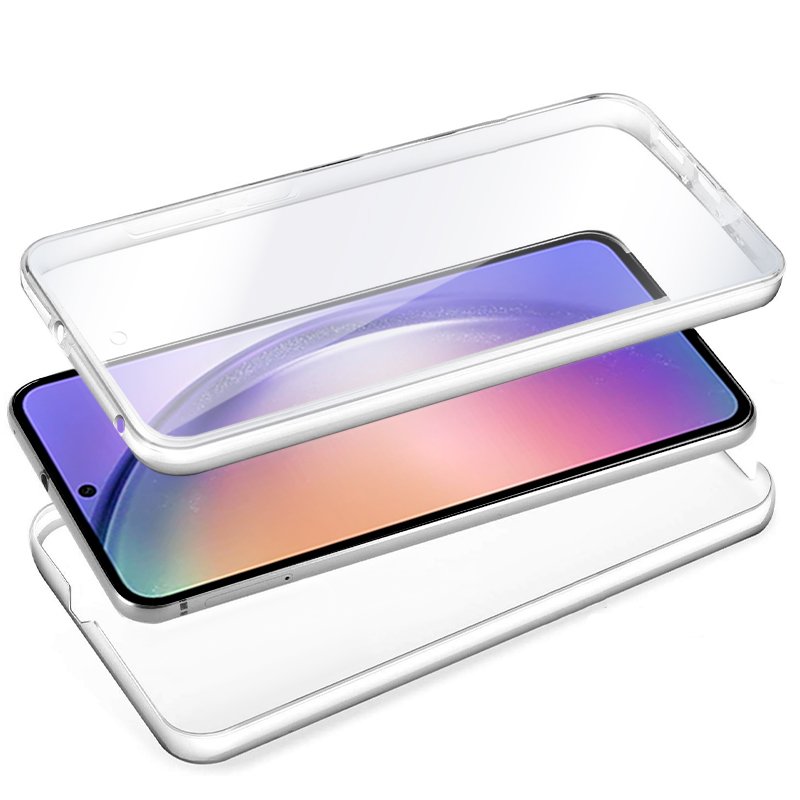 Compatible con Samsung A54 - Funda transparente y delgada, bonita funda  para teléfono Samsung Galaxy A54 5G, con purpurina de silicona con correa  para