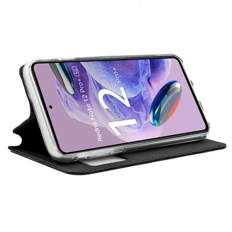 Capa COOL Flip Cover para Xiaomi Redmi Note 12 Pro Plus 5G Liso Preto