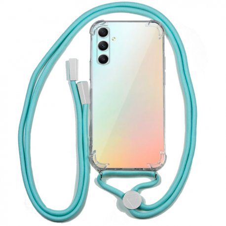 Carcasa COOL para Samsung A346 Galaxy A34 5G Cordón Celeste