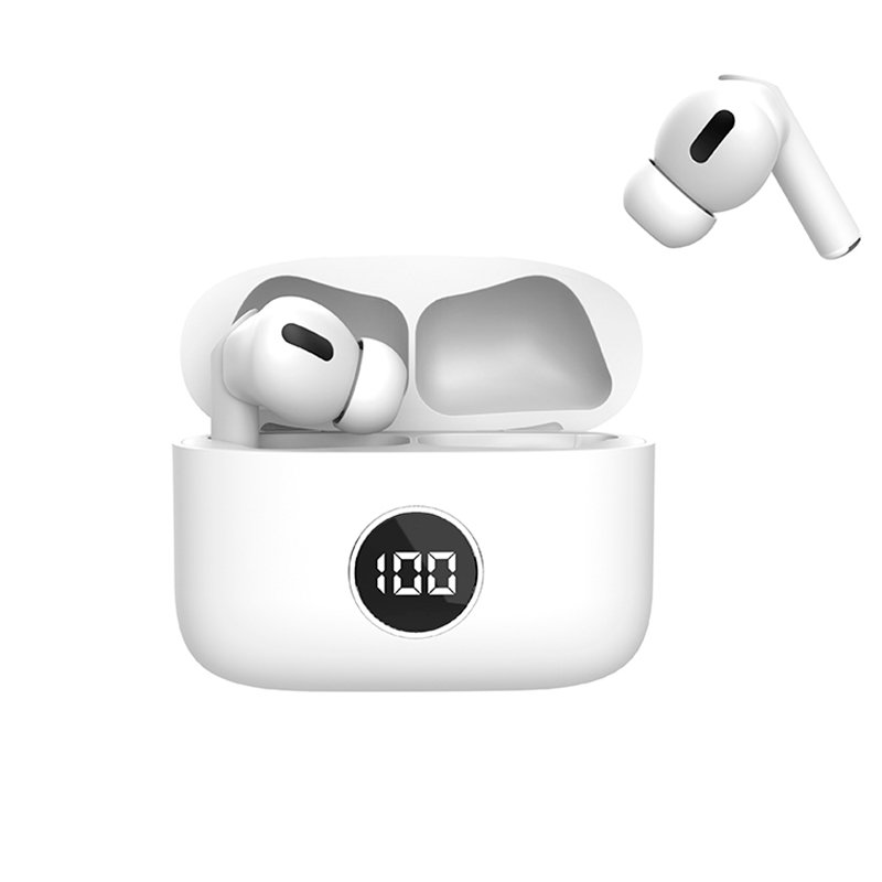 Auriculares Stereo Bluetooth Earbuds Lcd COOL AIR PRO Blanco