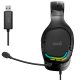 Stereo PC / PS4 / PS5 / Xbox Gaming Headphones Illumination COOL Tuned Black USB 7.1