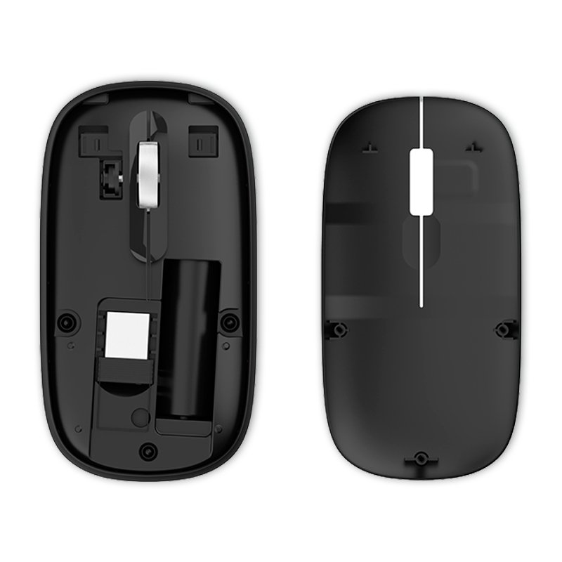 Ratón Inalámbrico COOL Slim Silencioso 2 en 1 (Bluetooth + Adap. USB) Negro  - Cool Accesorios