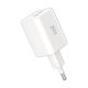 Carregador rápido universal (PD) Dual Type-C COOL Network Charger (35 W) Branco