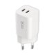 Cargador Red Universal Fast Charger (PD) Dual Tipo-C COOL (35W) Blanco