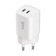 Carregador rápido universal (PD) Dual Type-C COOL Network Charger (35 W) Branco