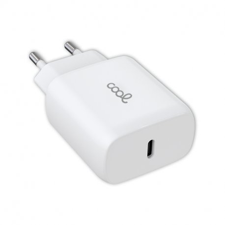 Caricabatterie Rapido Universale Caricabatterie di Rete (PD) Type-C COOL (25W) Bianco