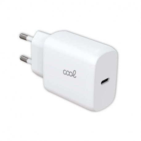 Carregador de Rede rápido universal (PD) Tipo C COOL (25 W) Branco