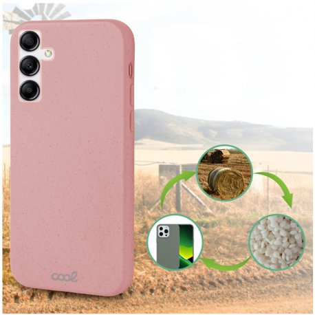 Custodia COOL per Samsung A145 Galaxy A14 / A14 5G Eco Biodegradabile Rosa