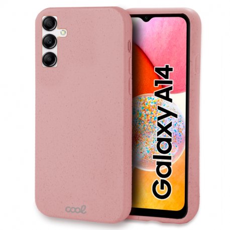 Custodia COOL per Samsung A145 Galaxy A14 / A14 5G Eco Biodegradabile Rosa