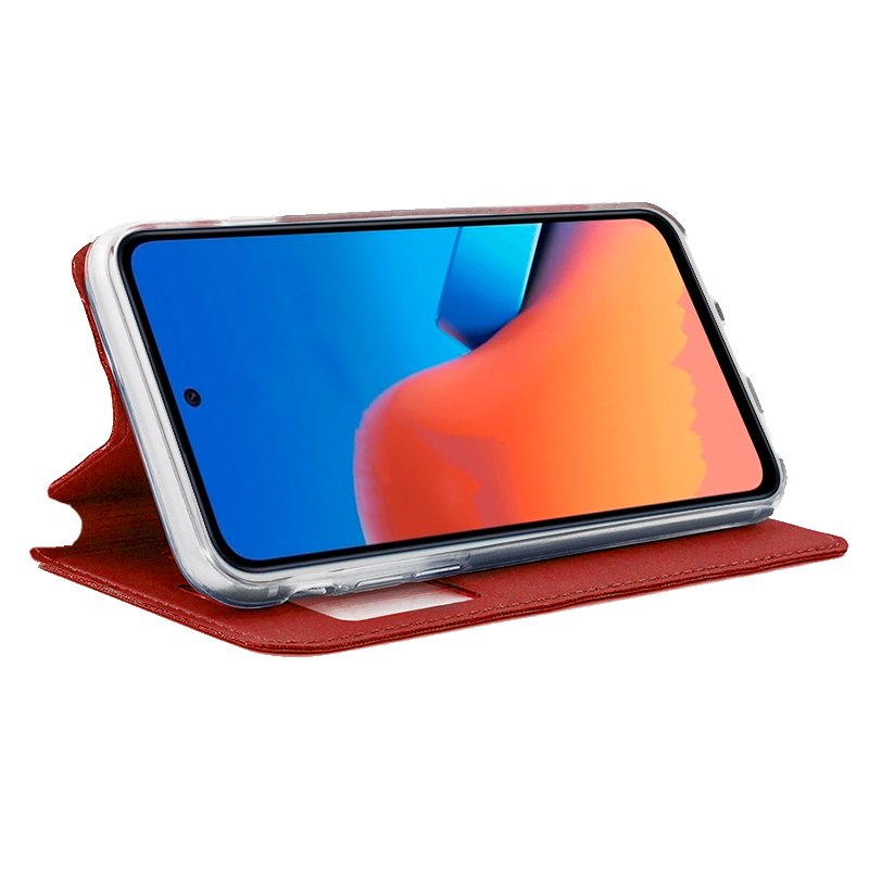 Funda COOL Flip Cover para Xiaomi Redmi 12 / Redmi 12 5G Liso Rojo