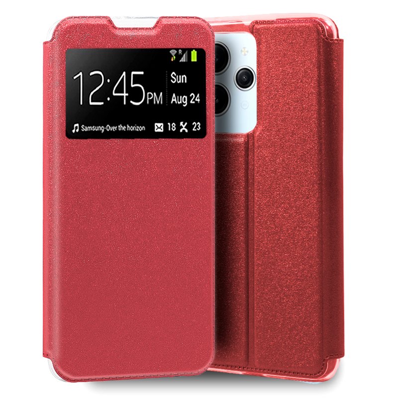 Funda COOL Flip Cover para Xiaomi Redmi 12 / Redmi 12 5G Liso Rojo - Cool  Accesorios