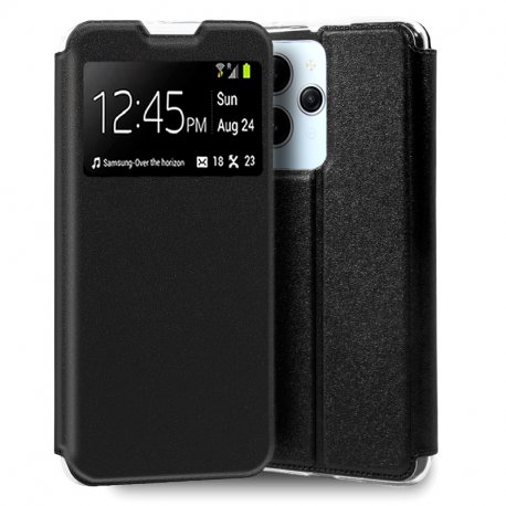 Custodia COOL Flip Cover per Xiaomi Redmi 12 / Redmi 12 5G Smooth Nero