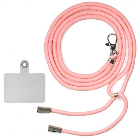 COOL Universal Hanging Lanyard with Card for Smartphone Pink