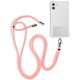 COOL Universal Hanging Lanyard with Card for Smartphone Pink