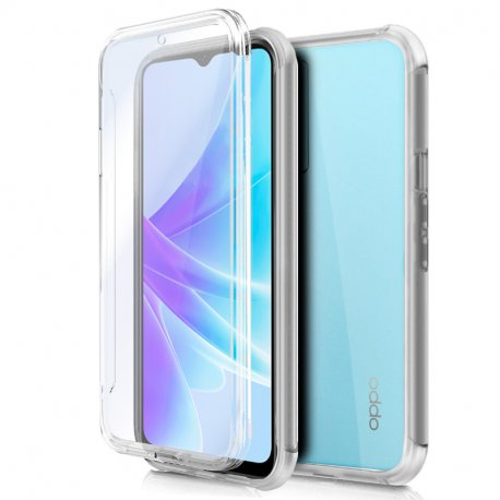 Capa COOL de Silicone 3D para OPPO A57s / A77 5G / Realme Narzo 50 5G (transparente frente + verso)