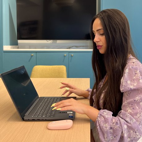 Mouse sem fio silencioso COOL Slim Rosa