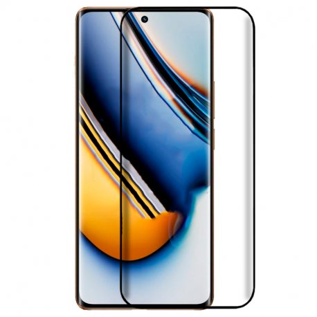 Protetor de ecrã de vidro temperado COOL para Realme 11 Pro 5G / 11 Pro Plus 5G (Curvo)