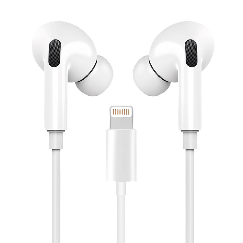 Auriculares Blancos COOL Stereo Con Micro para iPhone - Goma IN-EAR ( Lightning Bluetooth) - Cool Accesorios