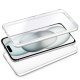 COOL 3D Silicone Case for iPhone 15 (Transparent Front + Back)